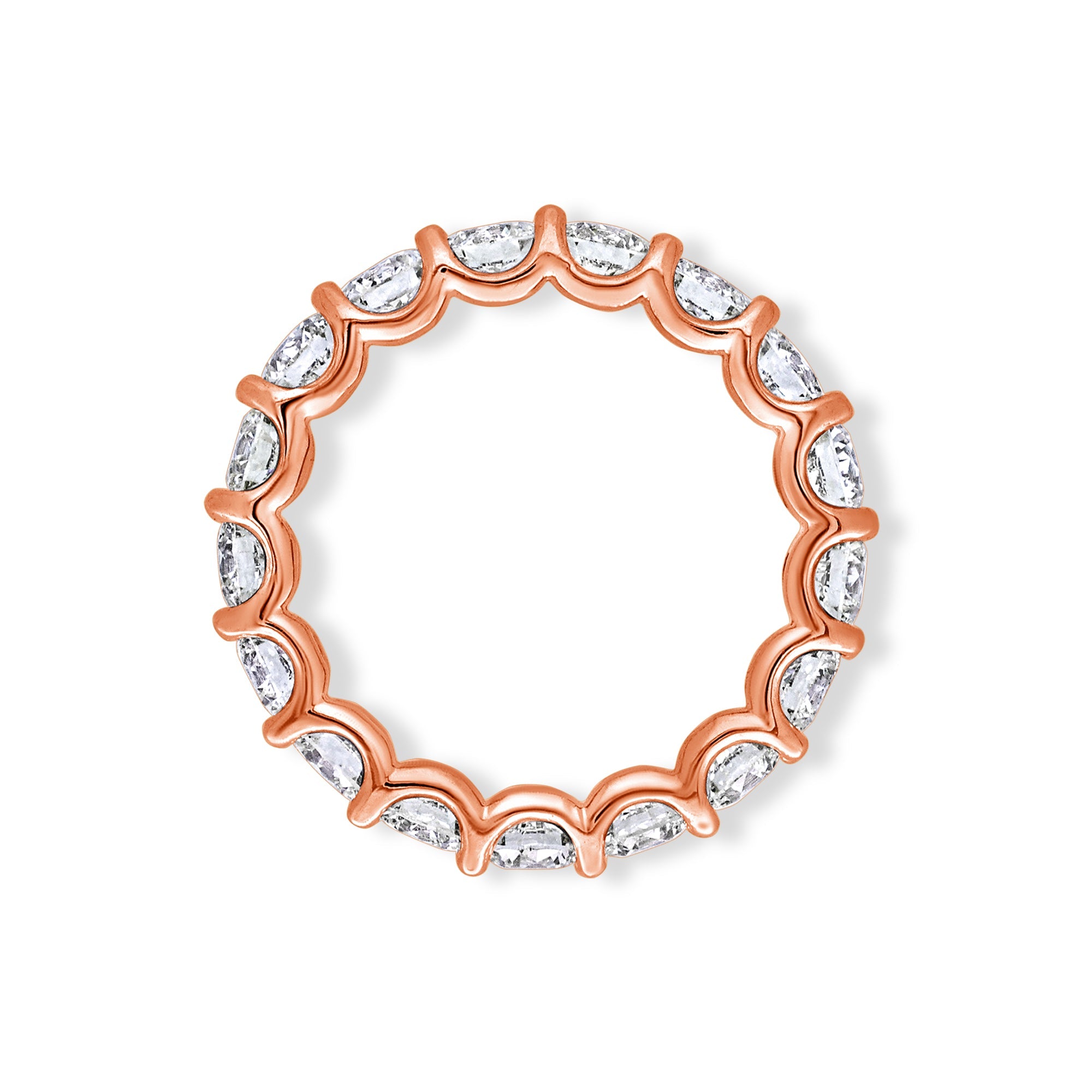 Céleste Eternity Ring (Round) (18K ROSE GOLD) - IF & Co. Custom Jewelers
