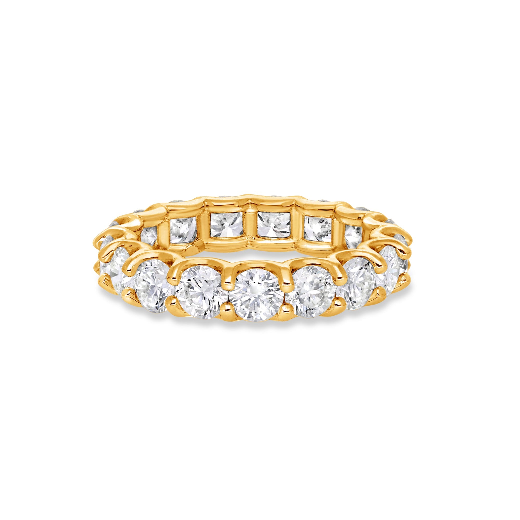 Céleste Eternity Ring (Round) (18K YELLOW GOLD) - IF & Co. Custom Jewelers