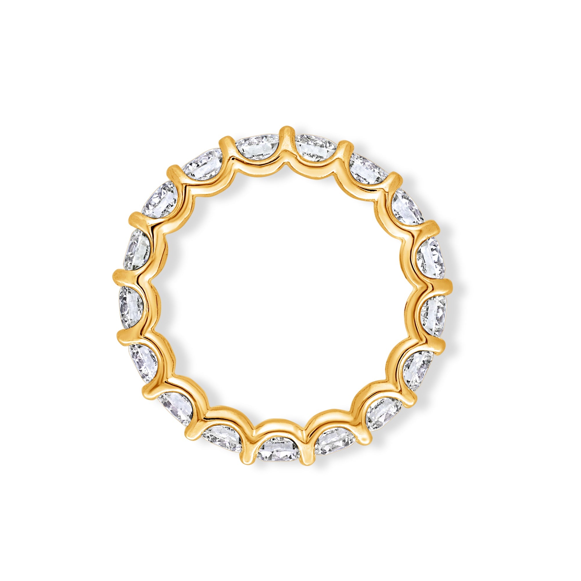 Céleste Eternity Ring (Round) (18K YELLOW GOLD) - IF & Co. Custom Jewelers