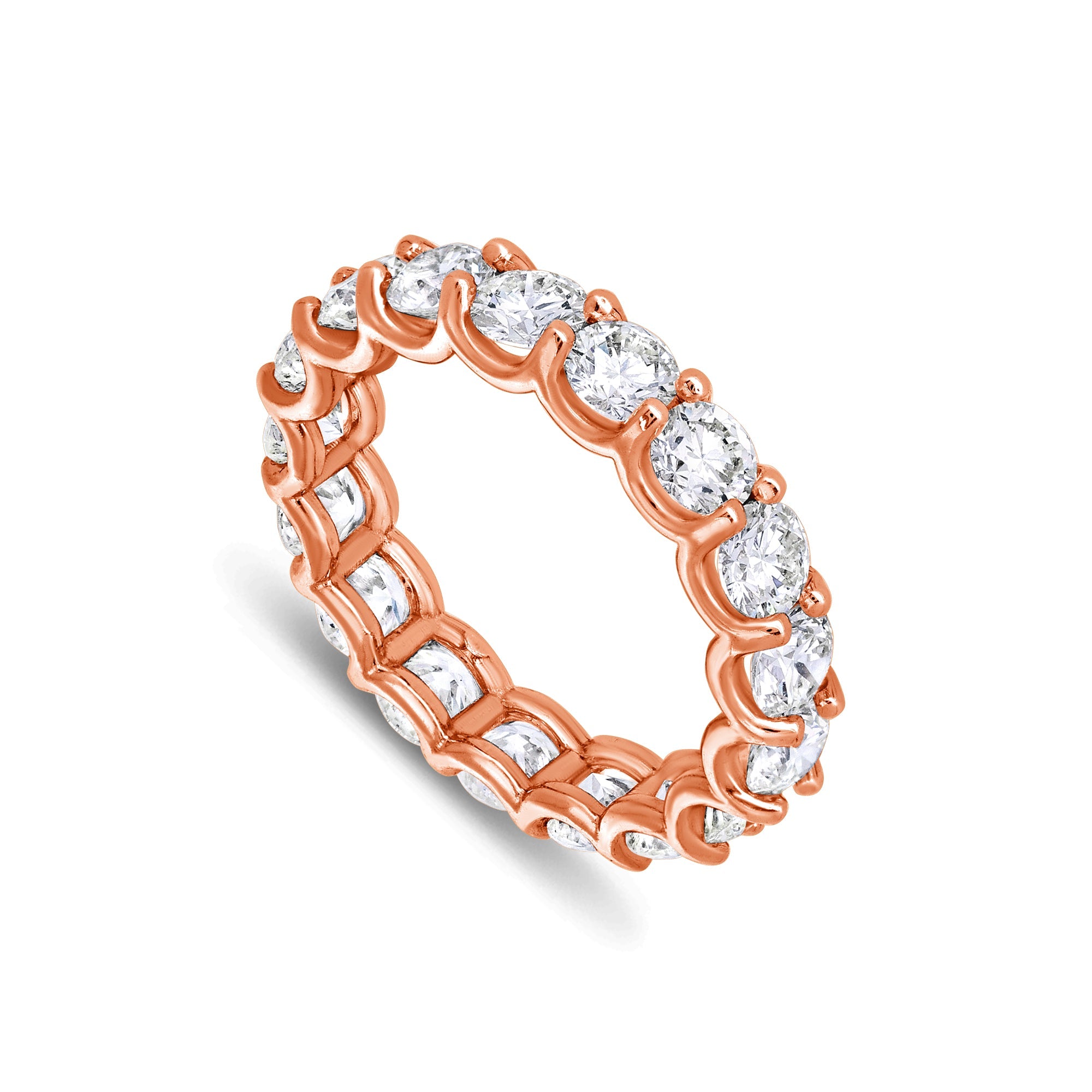 Céleste Eternity Ring (Round) (18K ROSE GOLD) - IF & Co. Custom Jewelers