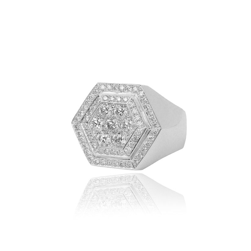 Dax Diamond Ring (18K WHITE GOLD) - IF & Co. Custom Jewelers