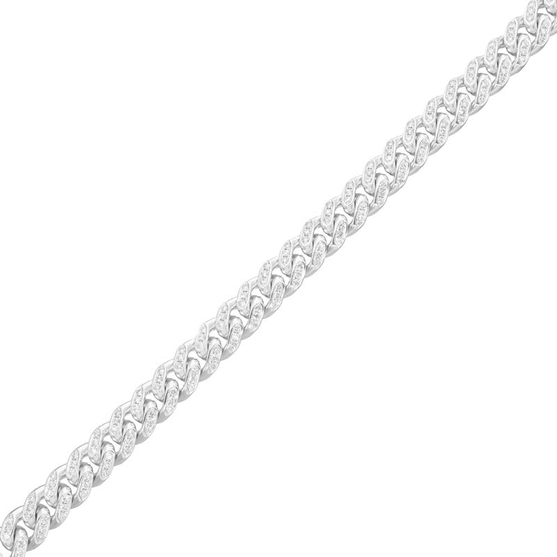 Diamond Cuban Link Bracelet (10mm, Bustdown) (14K YELLOW GOLD) - IF & Co. Custom Jewelers