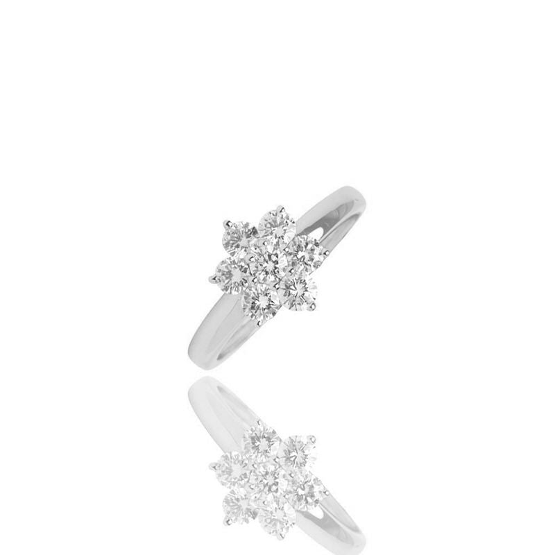 Dita Diamond Ring (18K WHITE GOLD) - IF & Co. Custom Jewelers