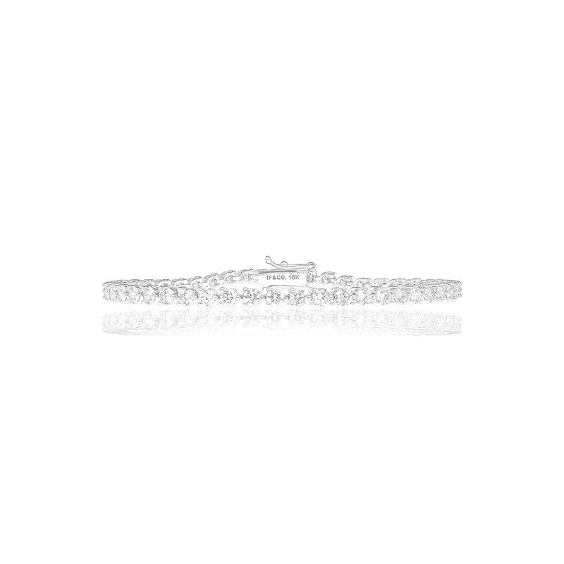 Enzo Diamond Tennis Bracelet (10-Point) (14K YELLOW GOLD) - IF & Co. Custom Jewelers