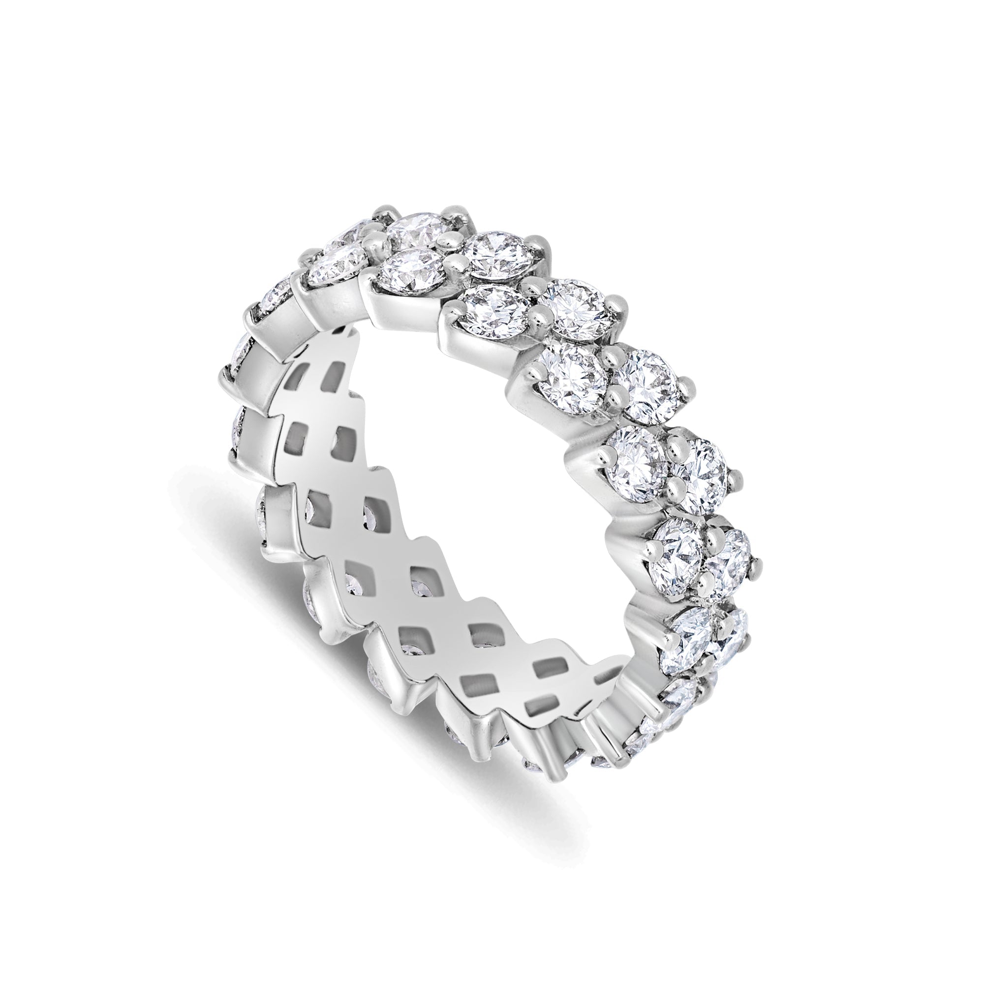 Enzo Eternity Ring (18K WHITE GOLD) - IF & Co. Custom Jewelers