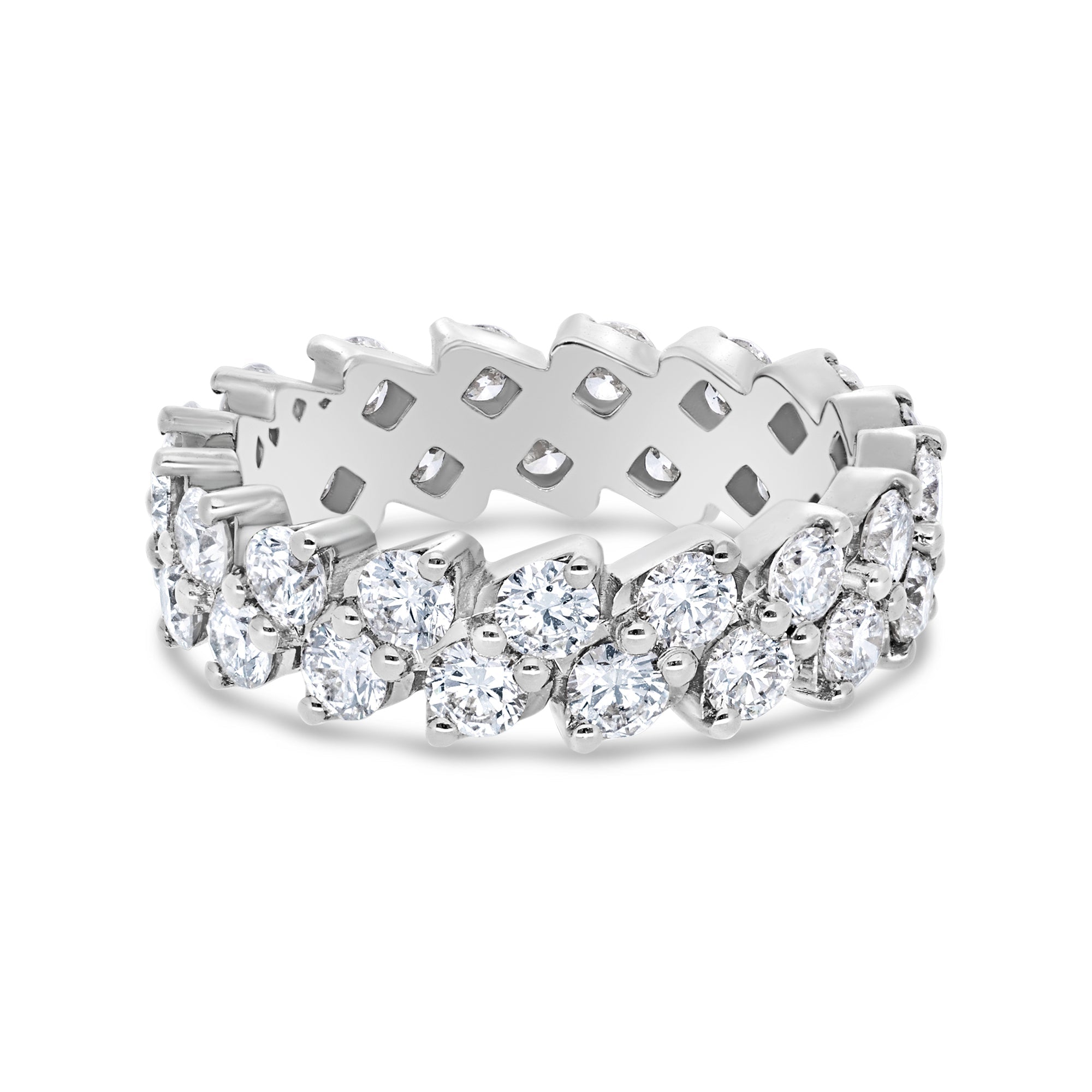 Enzo Eternity Ring (18K WHITE GOLD) - IF & Co. Custom Jewelers