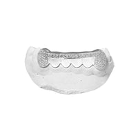 Fang & Bar Diamond Grill (Iced Fangs & Bar) (14K WHITE GOLD) - IF & Co. Custom Jewelers