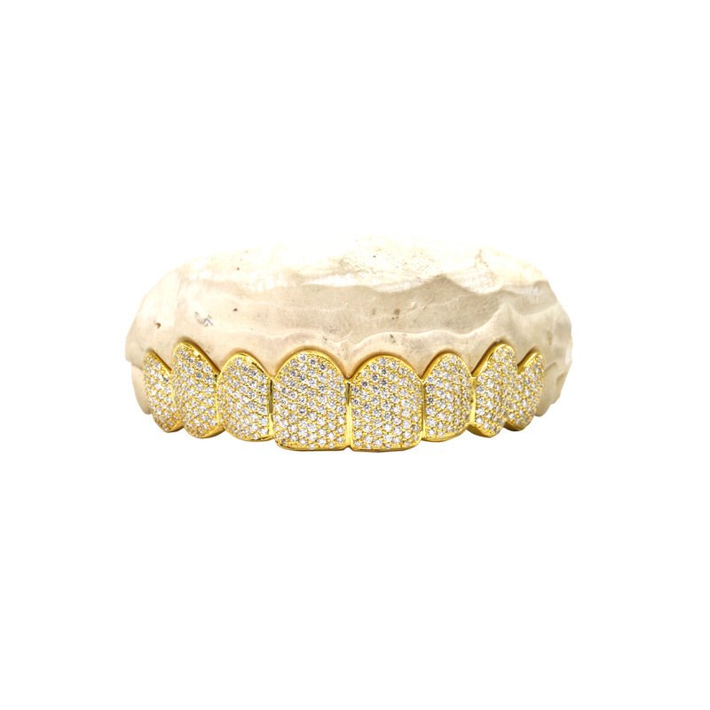 Fully Iced Diamond Grill (14K YELLOW GOLD) - IF & Co. Custom Jewelers