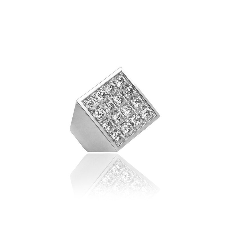 Fyra Diamond Ring (18K WHITE GOLD) - IF & Co. Custom Jewelers
