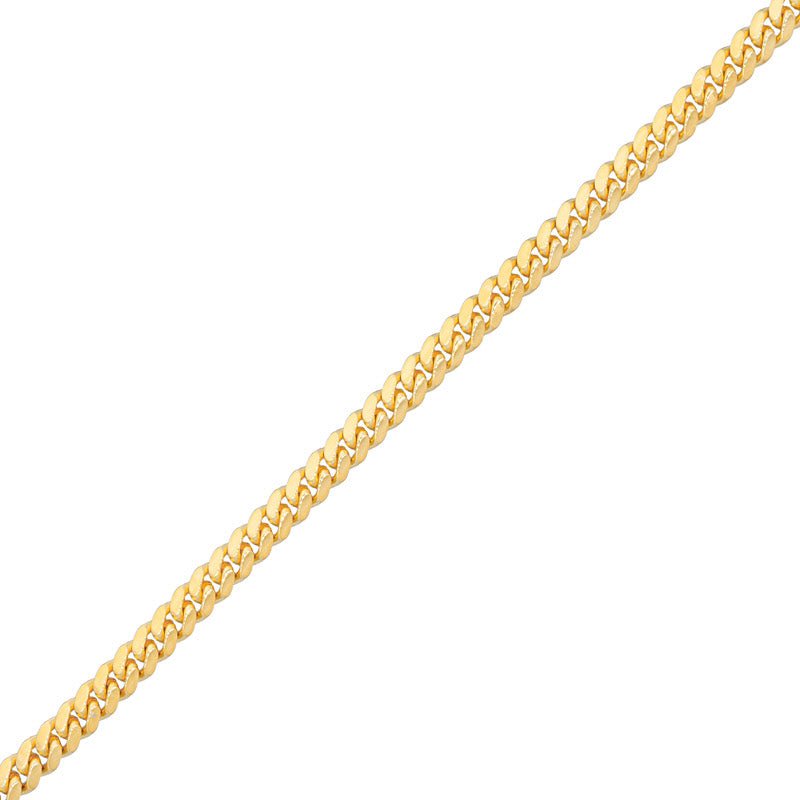 Gold Cuban Link Bracelet (7mm) (14K YELLOW GOLD) - IF & Co. Custom Jewelers