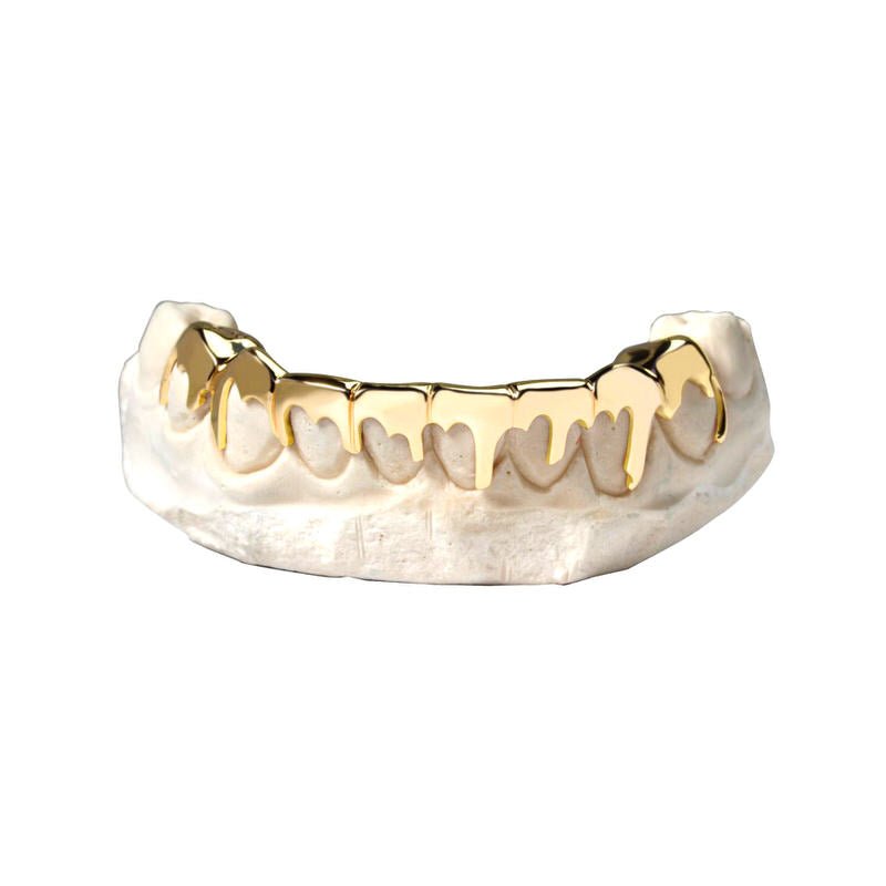 Gold Drip Grill (14K YELLOW GOLD) - IF & Co. Custom Jewelers