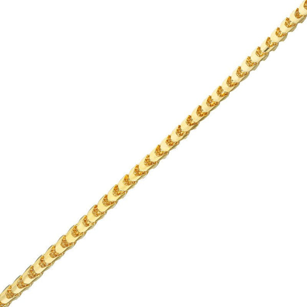 Gold Franco Bracelet (6.5mm, Diamond Clasp) (14K YELLOW GOLD) - IF & Co. Custom Jewelers