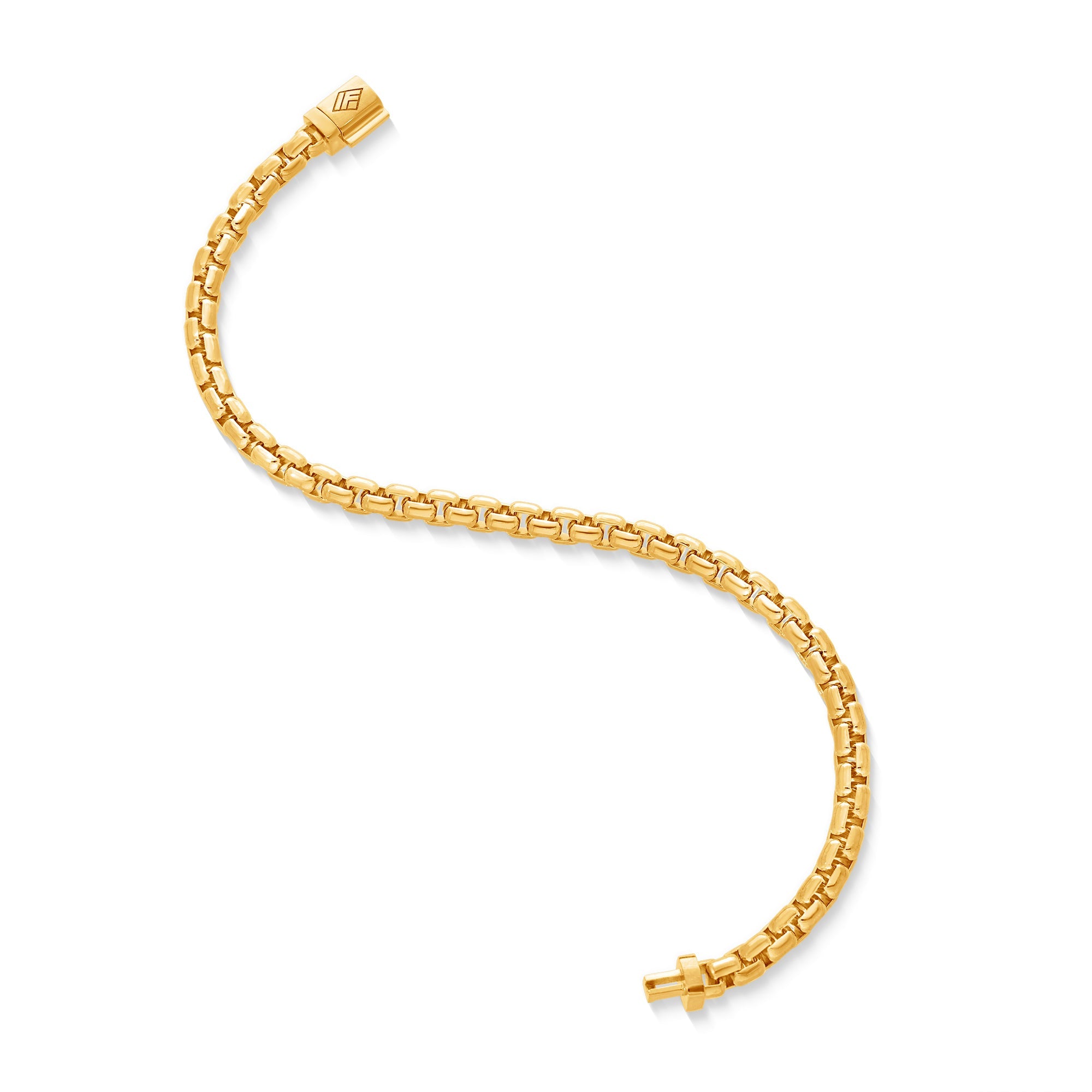 Gold Moon Link Bracelet (5mm) (14K YELLOW GOLD) - IF & Co. Custom Jewelers