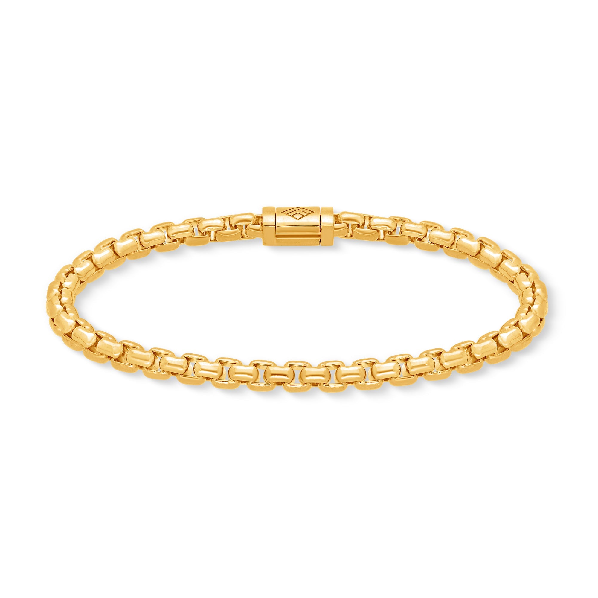 Gold Moon Link Bracelet (5mm) (14K YELLOW GOLD) - IF & Co. Custom Jewelers