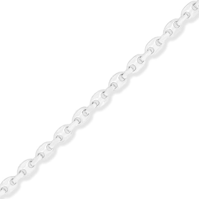 Gold Ocean Link Bracelet (7mm) (14K WHITE GOLD) - IF & Co. Custom Jewelers