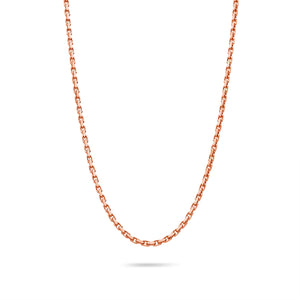 Gold Odin Link Chain (2mm) (14K ROSE GOLD) - IF & Co. Custom Jewelers