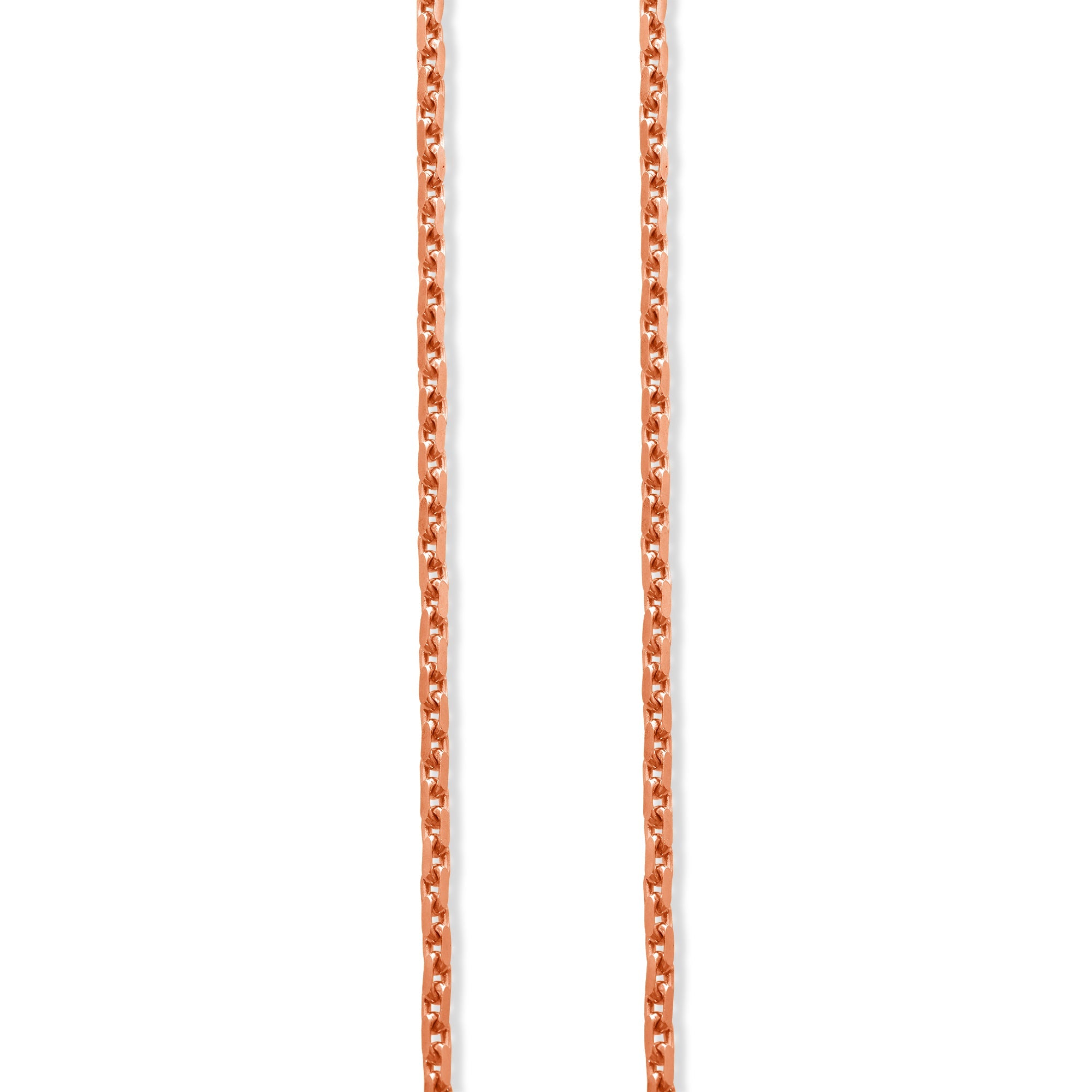 Gold Odin Link Chain (2mm) (14K ROSE GOLD) - IF & Co. Custom Jewelers