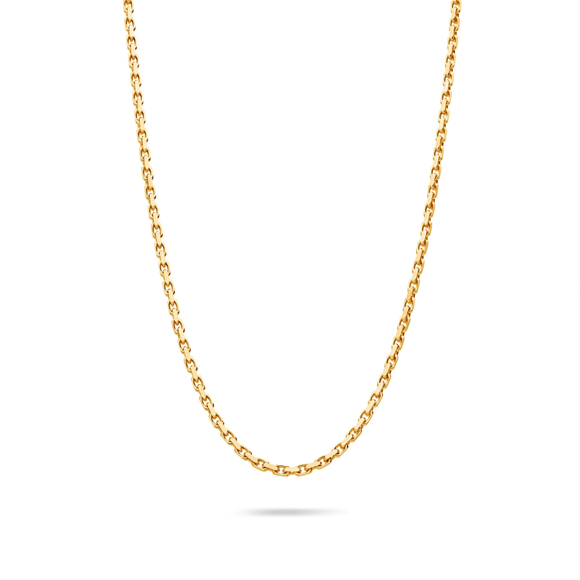 Gold Odin Link Chain (2mm) (14K YELLOW GOLD) - IF & Co. Custom Jewelers