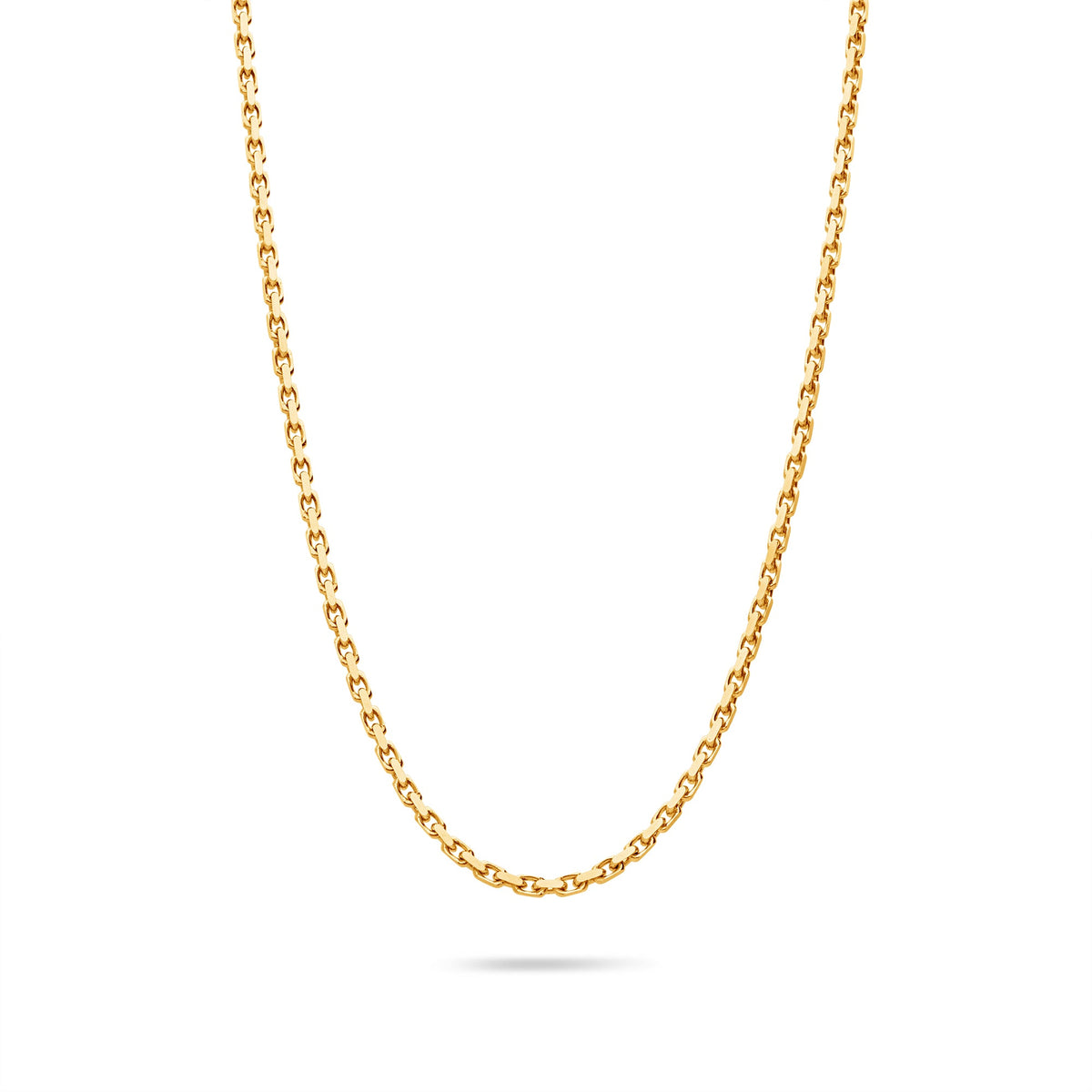 Gold Odin Link Chain (2mm) (14K YELLOW GOLD) - IF & Co. Custom Jewelers