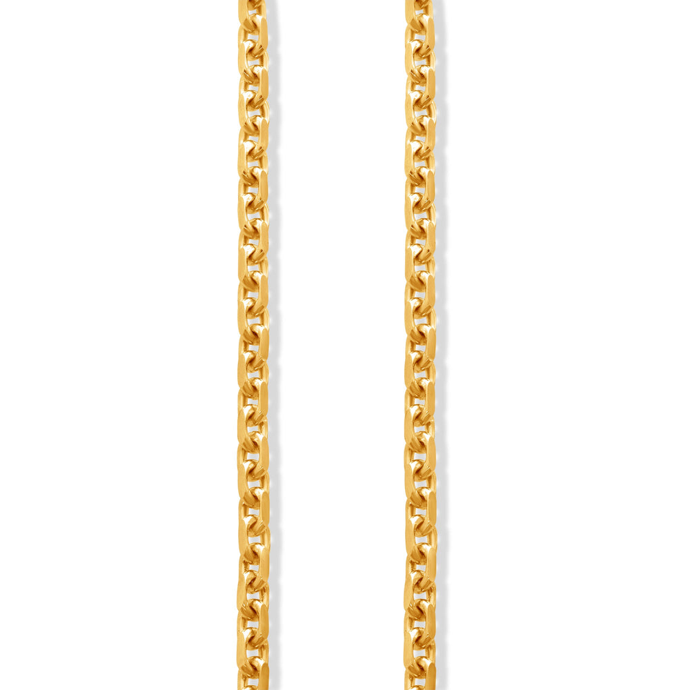 Gold Odin Link Chain (3mm) (14K YELLOW GOLD) - IF & Co. Custom Jewelers