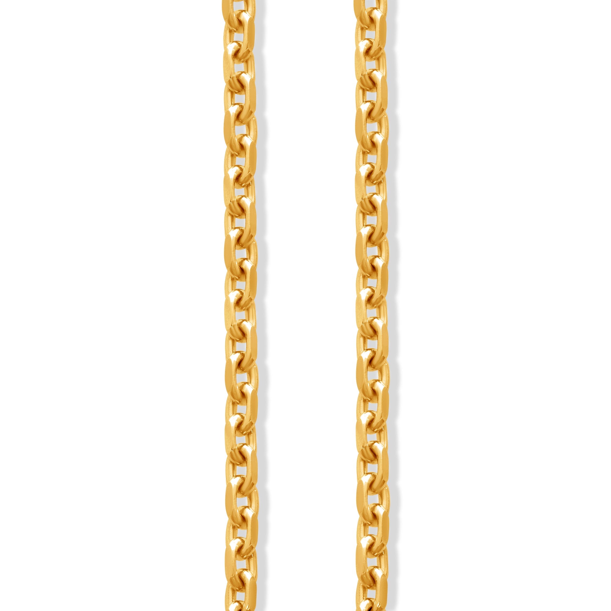 Gold Odin Link Chain (4mm) (14K ROSE GOLD) - IF & Co. Custom Jewelers