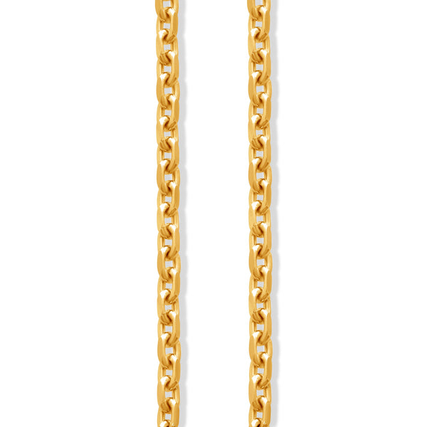 Gold Odin Link Chain (4mm) (14K ROSE GOLD) - IF & Co. Custom Jewelers