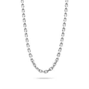 Gold Odin Link Chain (4mm) (14K WHITE GOLD) - IF & Co. Custom Jewelers