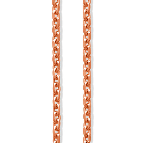 Gold Odin Link Chain (4mm) (14K ROSE GOLD) - IF & Co. Custom Jewelers