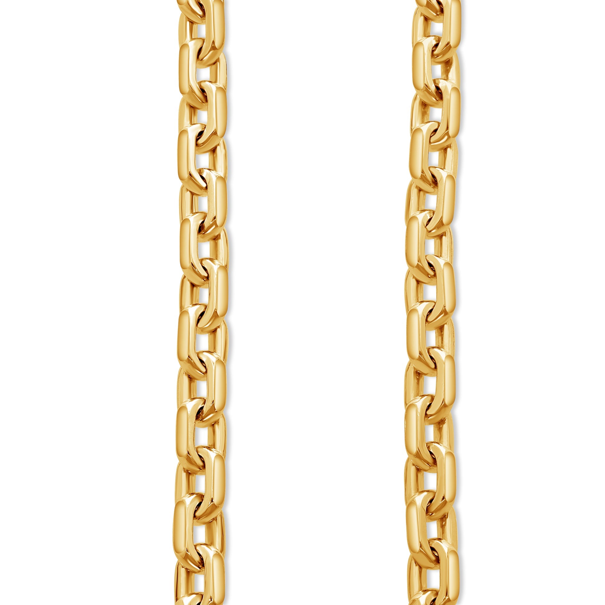 Gold Odin Link Chain (6mm) (14K ROSE GOLD) - IF & Co. Custom Jewelers