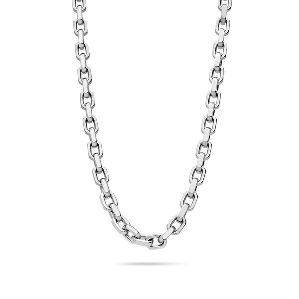 Gold Odin Link Chain (6mm) (14K WHITE GOLD) - IF & Co. Custom Jewelers