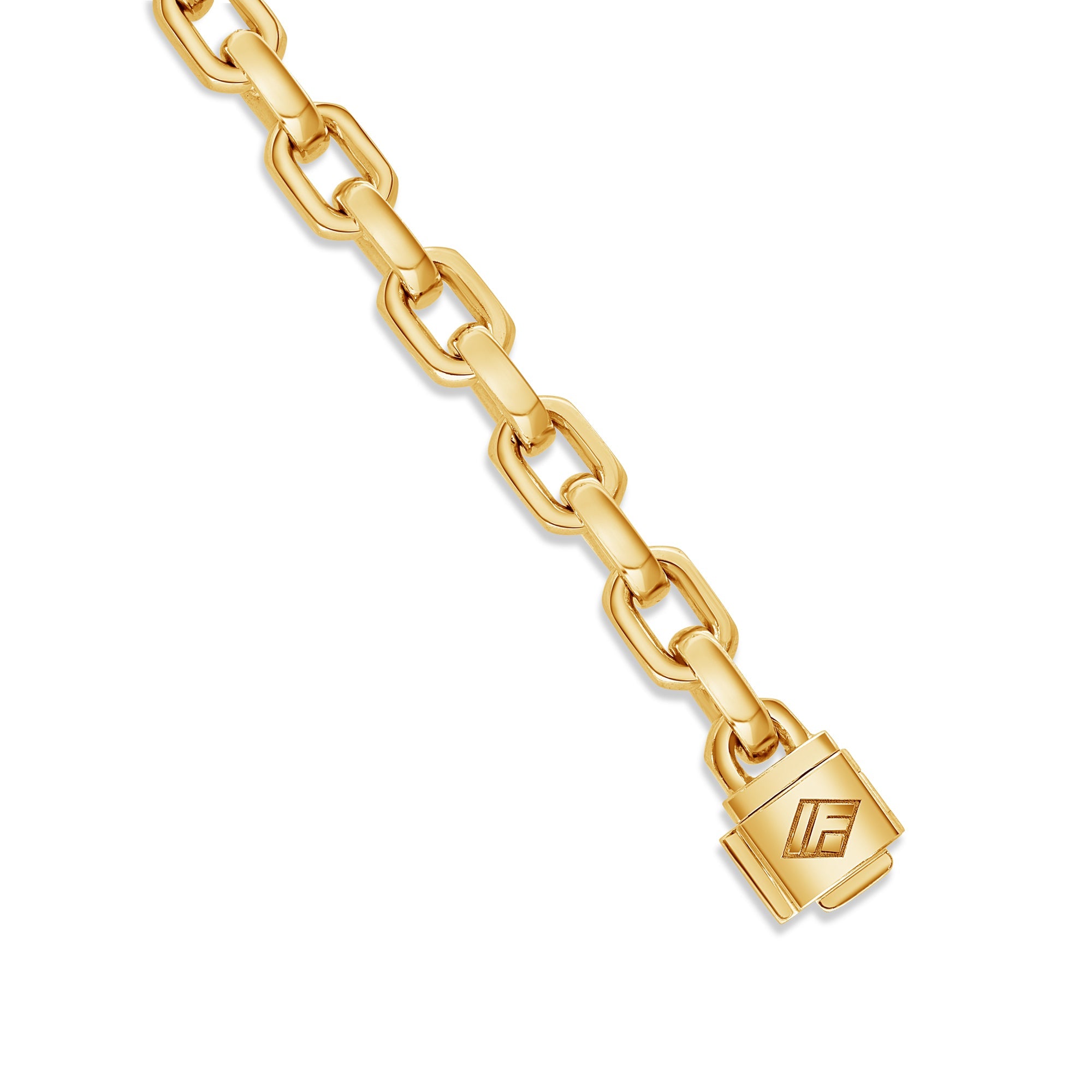 Gold Odin Link Chain (6mm) (14K ROSE GOLD) - IF & Co. Custom Jewelers