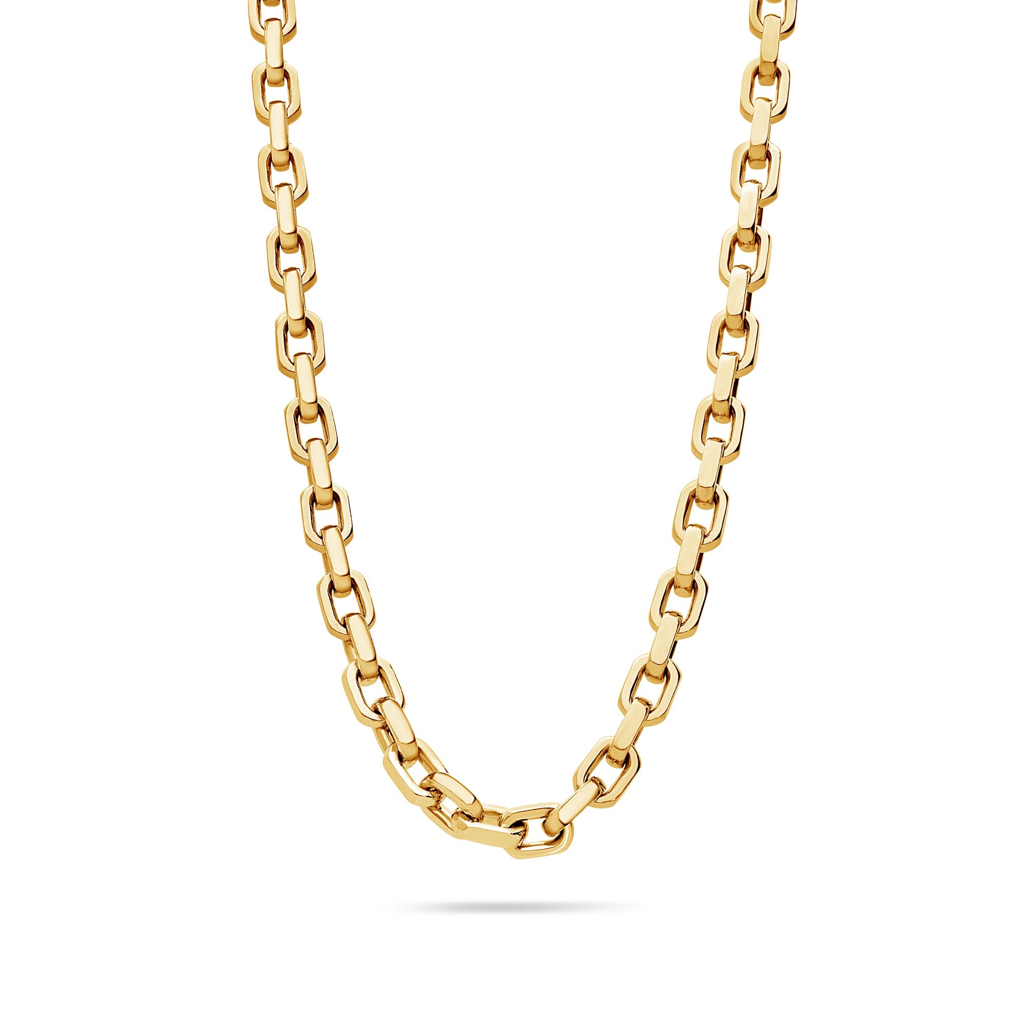 Gold Odin Link Chain (6mm) (14K YELLOW GOLD) - IF & Co. Custom Jewelers