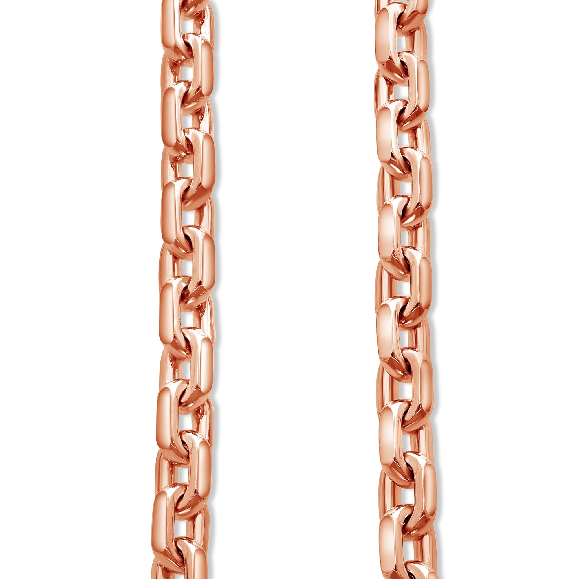Gold Odin Link Chain (7mm) (14K ROSE GOLD) - IF & Co. Custom Jewelers