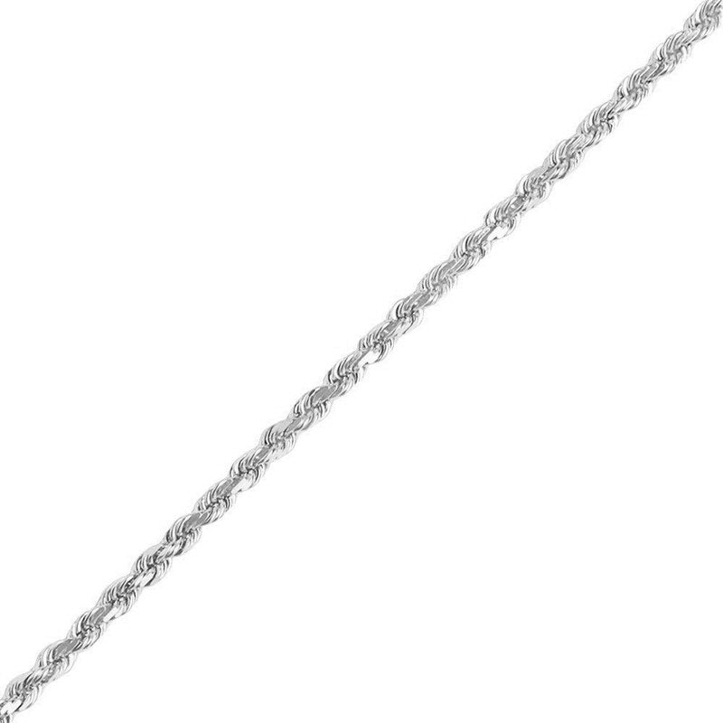 Gold Rope Chain (3.0mm) (14K WHITE GOLD) - IF & Co. Custom Jewelers