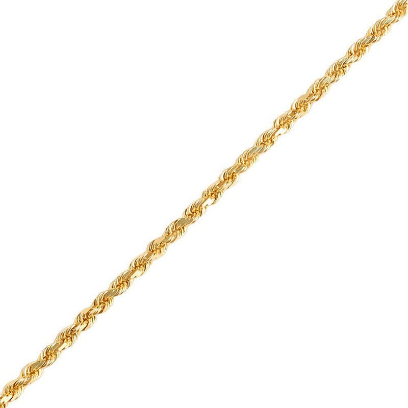 Gold Rope Chain (3.0mm) (14K YELLOW GOLD) - IF & Co. Custom Jewelers