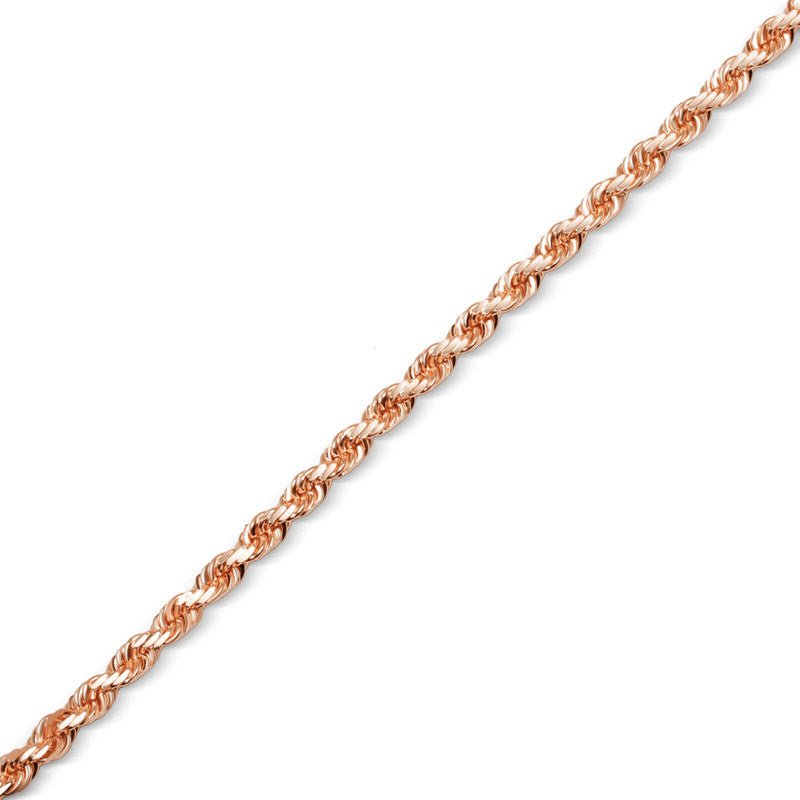 Gold Rope Chain (4.5mm) (14K ROSE GOLD) - IF & Co. Custom Jewelers