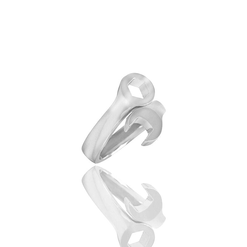 Gold Skater's Ring (18K WHITE GOLD) - IF & Co. Custom Jewelers
