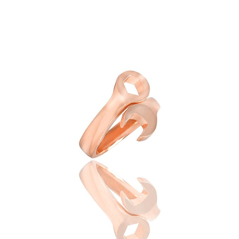 Gold Skater's Ring (18K ROSE GOLD) - IF & Co. Custom Jewelers