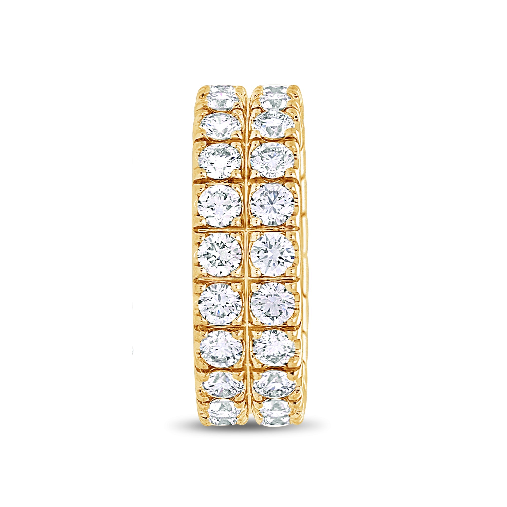 Jordan Eternity Ring (2-Row) (18K YELLOW GOLD) - IF & Co. Custom Jewelers