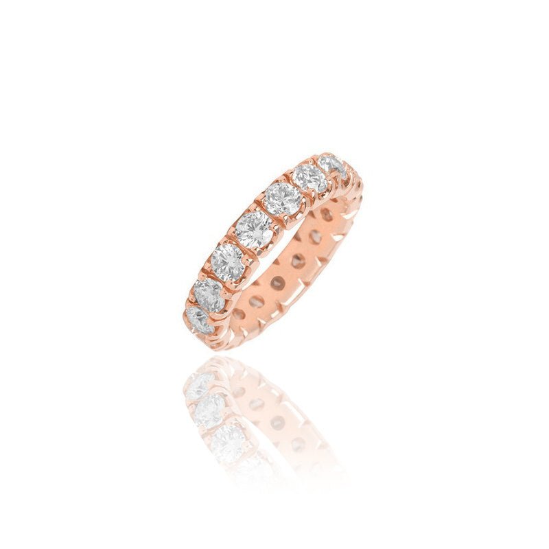 Jordan Eternity Ring (18K ROSE GOLD) - IF & Co. Custom Jewelers