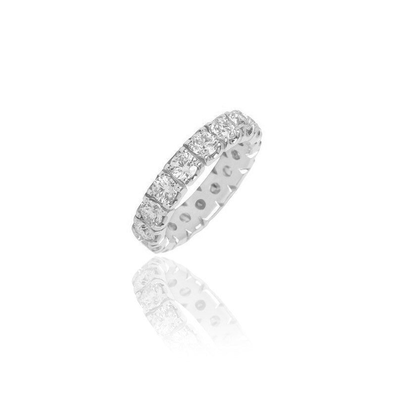 Jordan Eternity Ring (18K WHITE GOLD) - IF & Co. Custom Jewelers
