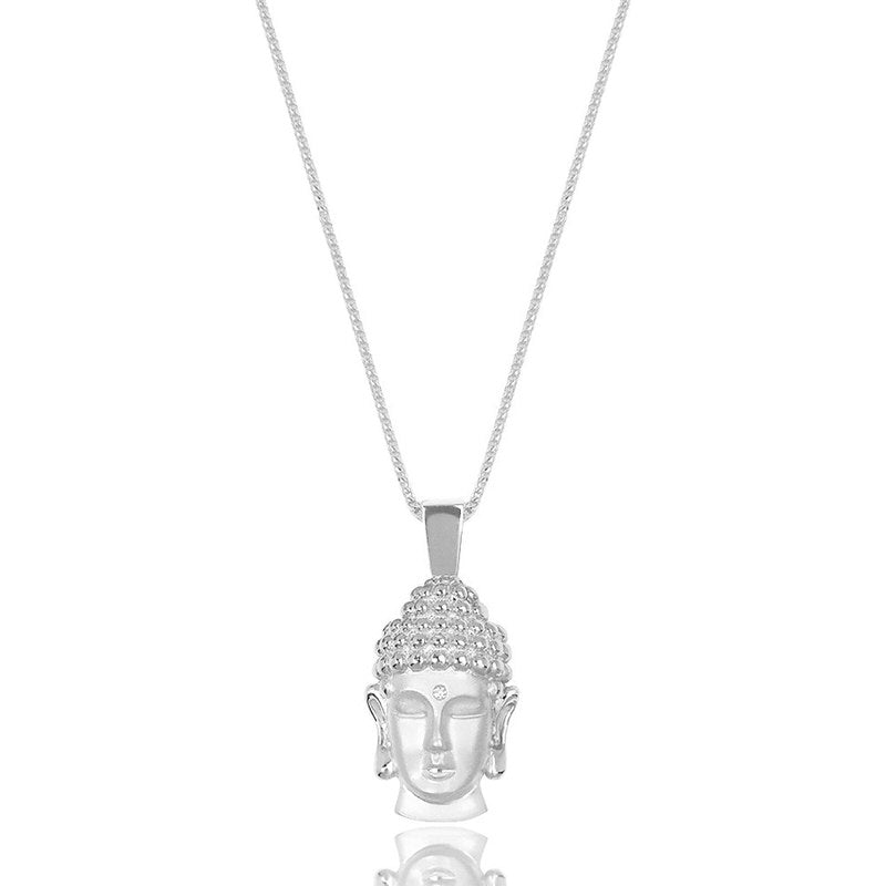 Legacy Piece: Micro Buddha Piece (Diamond Urna) (10K WHITE GOLD) - IF & Co. Custom Jewelers