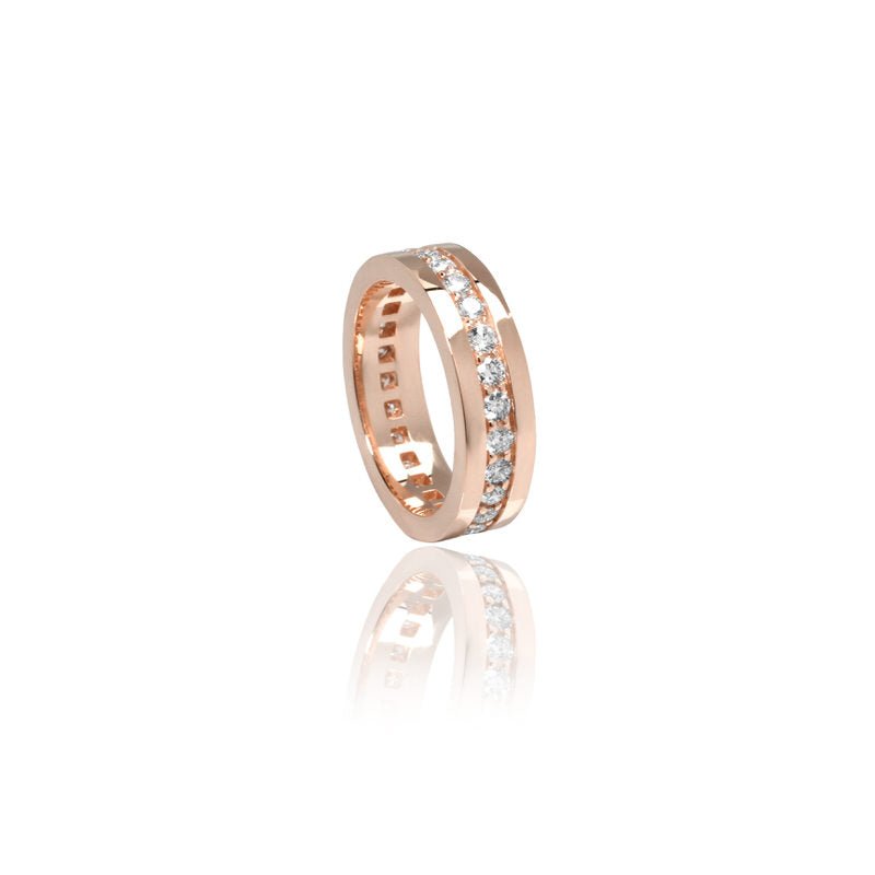 Lenox Eternity Ring (1-Row) (18K ROSE GOLD) - IF & Co. Custom Jewelers