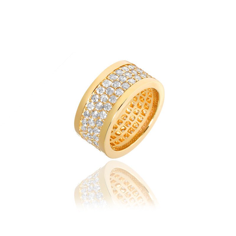 Lenox Eternity Ring (3-Row) (18K YELLOW GOLD) - IF & Co. Custom Jewelers