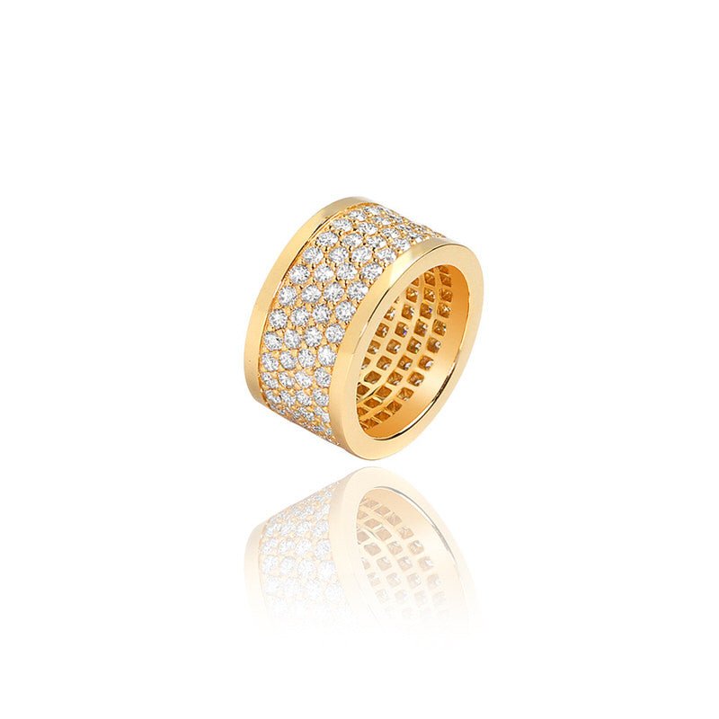 Lenox Eternity Ring (4-Row) (18K YELLOW GOLD) - IF & Co. Custom Jewelers
