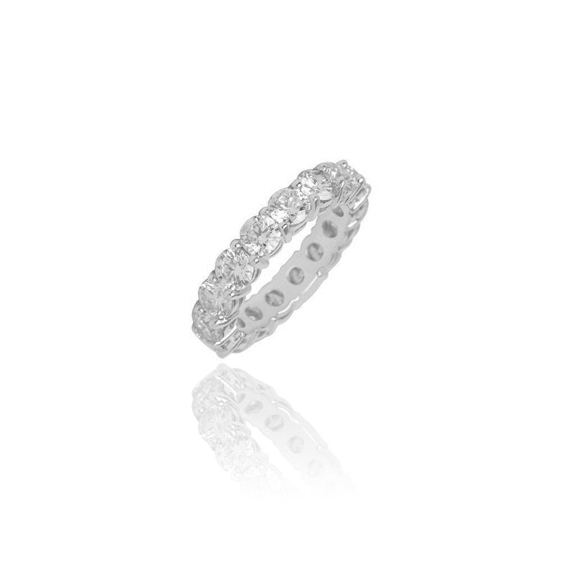 Luna Eternity Ring (18K WHITE GOLD) - IF & Co. Custom Jewelers
