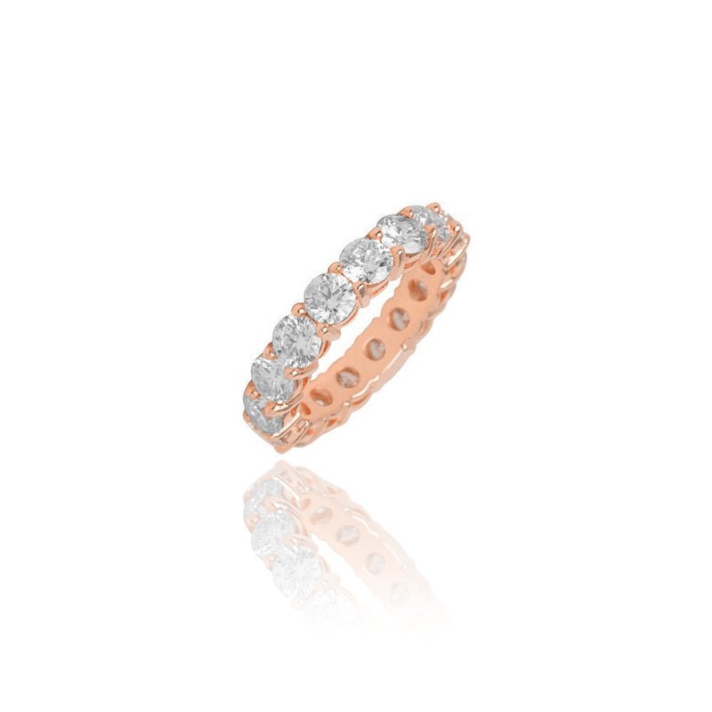 Luna Eternity Ring (18K ROSE GOLD) - IF & Co. Custom Jewelers