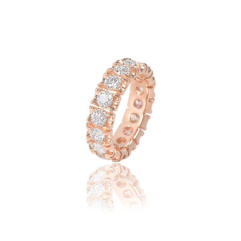 Manhattan Eternity Ring (18K ROSE GOLD) - IF & Co. Custom Jewelers