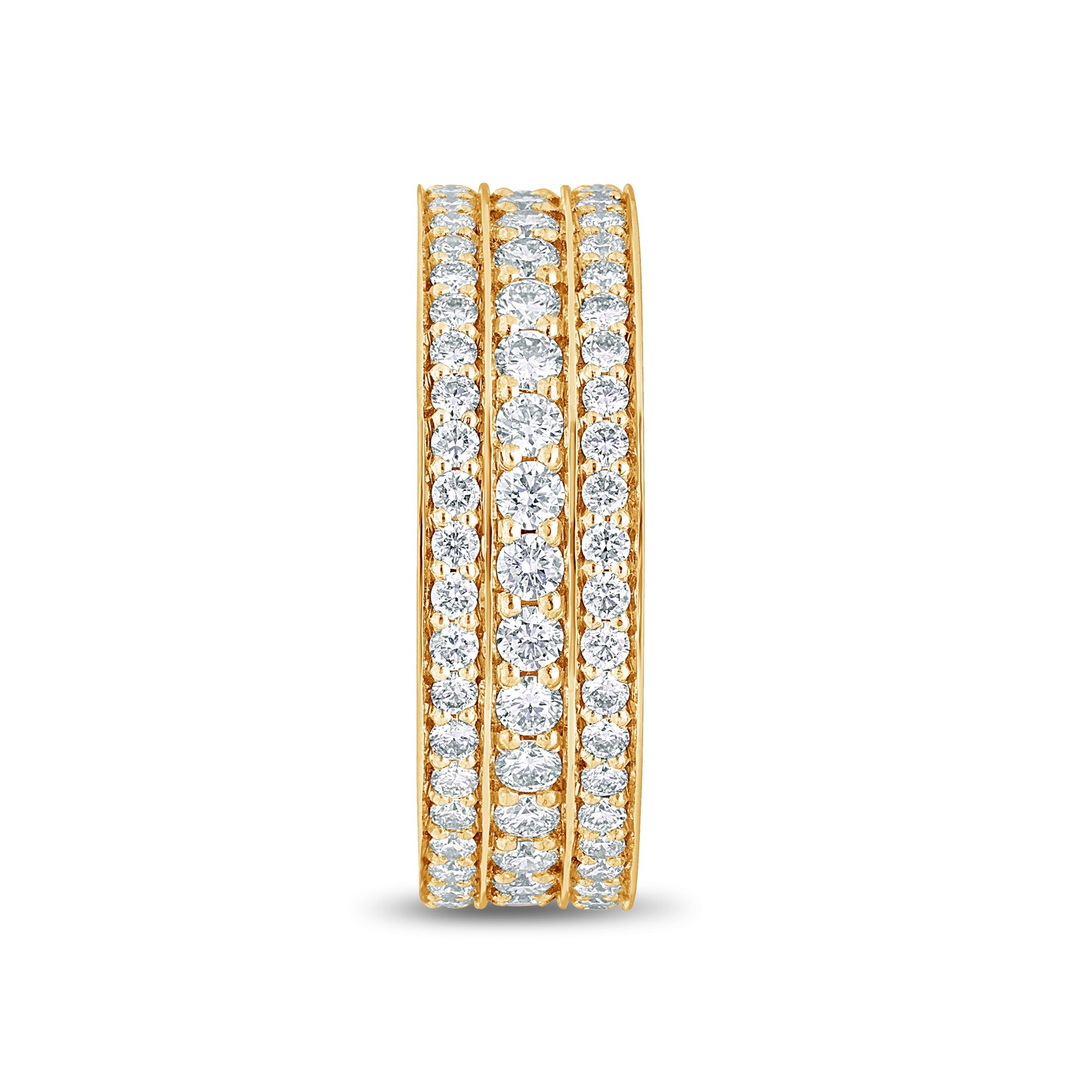 Massimo Eternity Ring (1-Row) (18K YELLOW GOLD) - IF & Co. Custom Jewelers