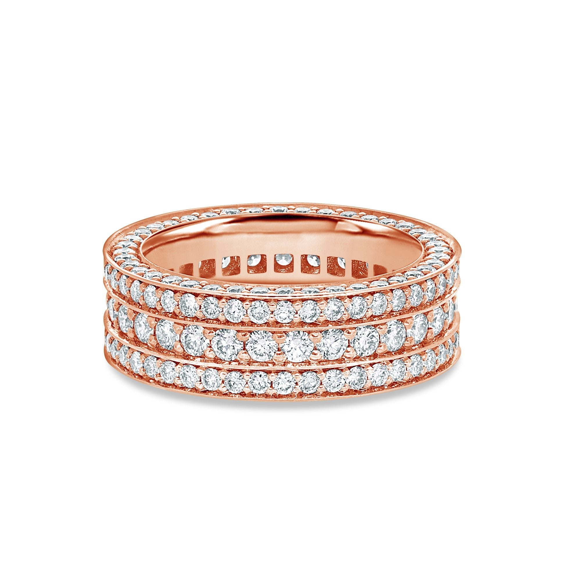Massimo Eternity Ring (1-Row) (18K ROSE GOLD) - IF & Co. Custom Jewelers